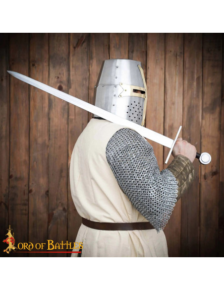 Stor Templarkelter poleret stål,...