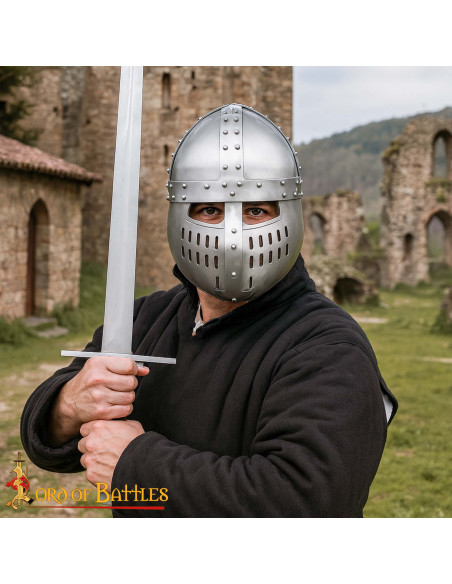 Spangenhelm-Harnischhelm für Ritter,...