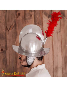 Spansk morion med fjerprydning fra 1500- og 1600-tallet 2