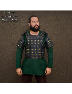 Brigantina medieval en cuero modelo Bohemond