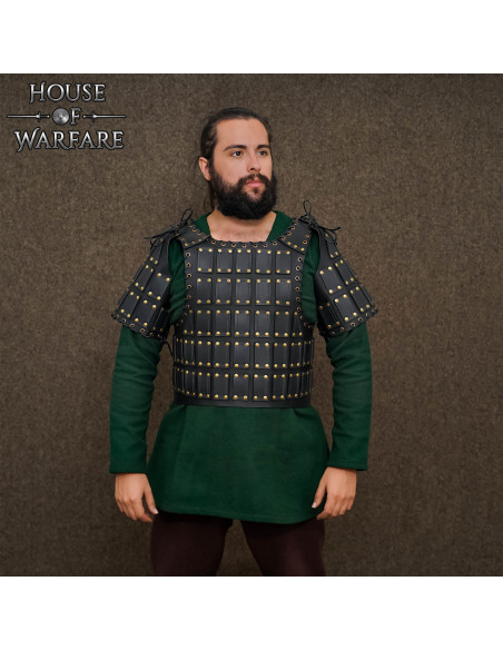 Brigantina medieval en cuero modelo...