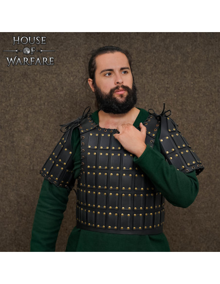 Brigantina medieval en cuero modelo...