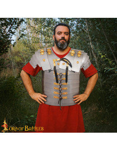 Lorica Segmentata romana modelo Corbridge en acero,...