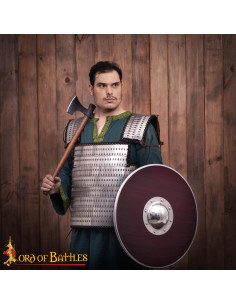 Medieval plade rustning med skiver, fastgjort med nagler,... 2