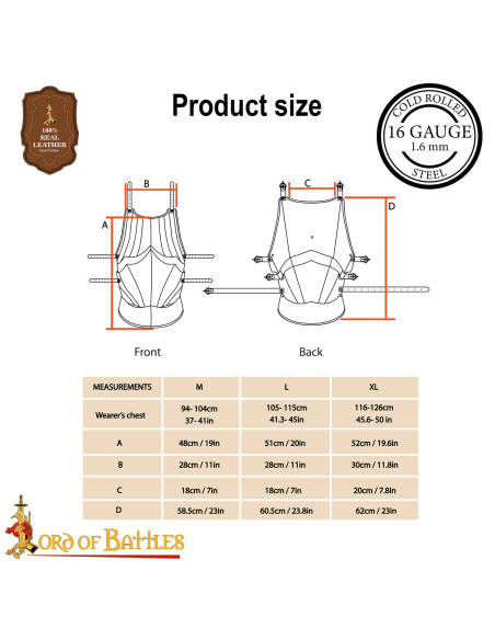 Gotische mittelalterliche Rüstung aus...