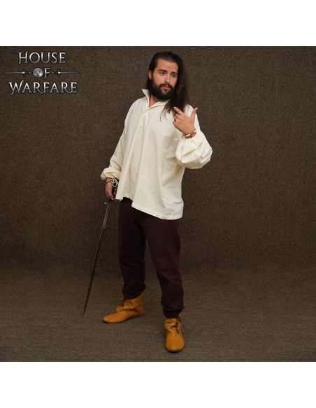 Mittelalterliches Baumwollhemd mit...