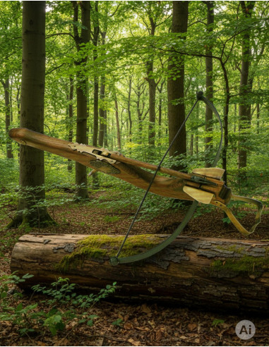 Ballesta medieval, 45 cms.