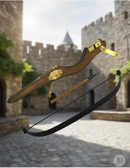 Mittelalterliche Armbrust, 45 cm.