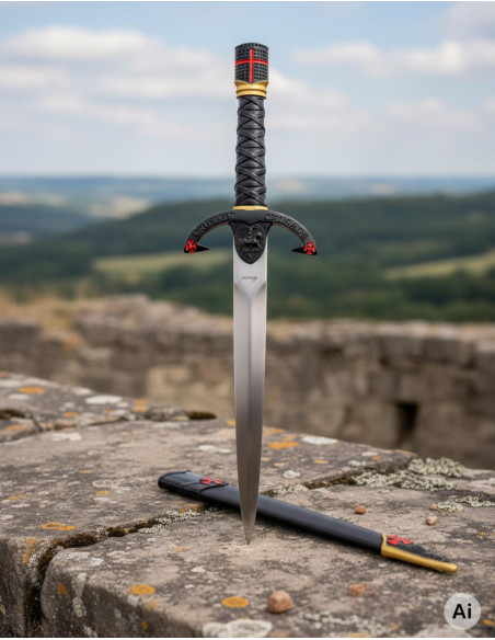 Templar Dagger met helmschaal...