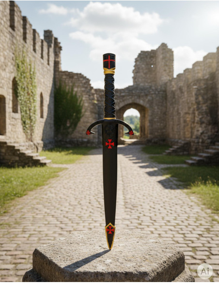 Templar Dagger met helmschaal...