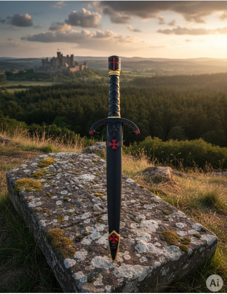 Templar Dagger met helmschaal...