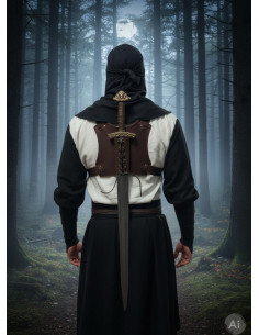 Ninja Rugzak voor een zwaard, bruin 2