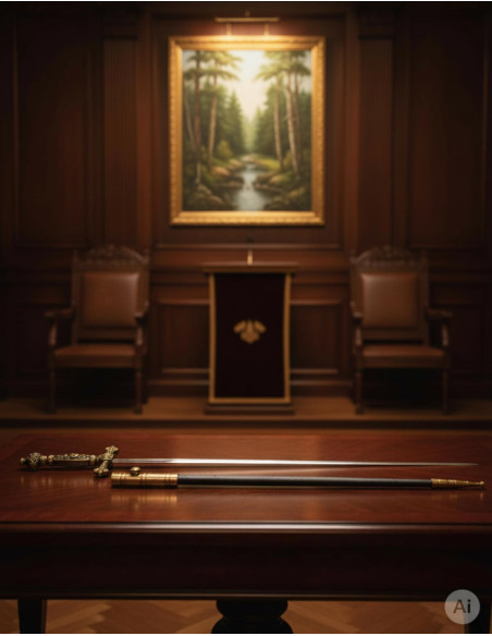 Ceremonielt sværd med skede