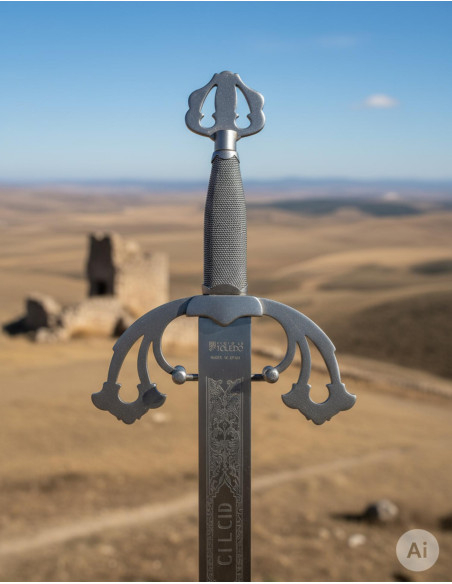 Tizona Cid Schwert, rustikales Finish