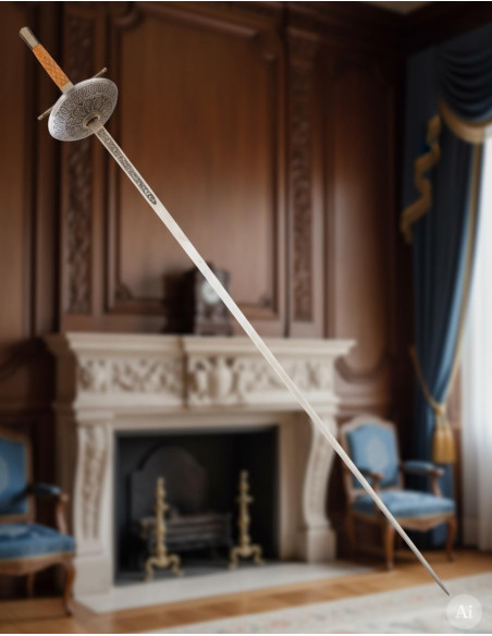 Florete Español decorativo, niquelado