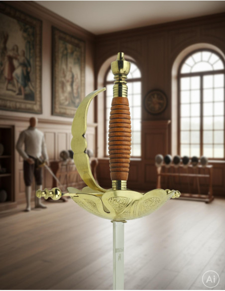 Decoratief Castañeta-floret, verguld