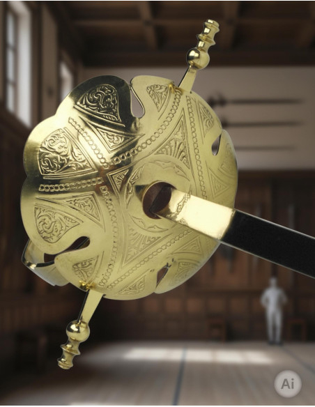 Decoratief Castañeta-floret, verguld