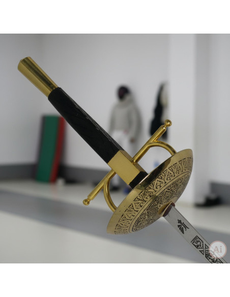 Florete español decorativo, dorado