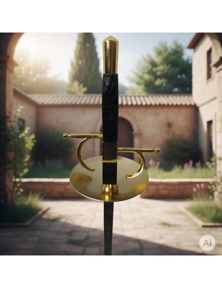 Florete español decorativo, dorado