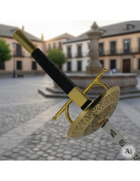 Florete español decorativo, dorado