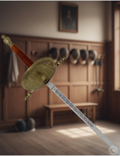 Antik skalfolie af messing 2
