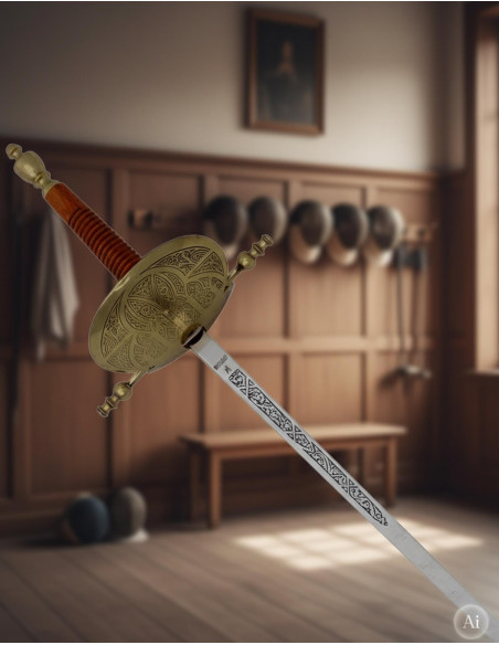 Antiek koperen schelpfolie