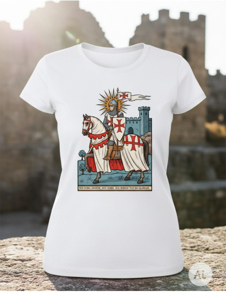 Weißes Damen-T-Shirt mit...