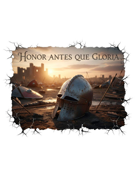 Camiseta medieval para hombre, Honor...