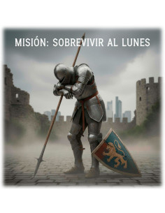 Medieval T-shirt til mænd, Mission: Overlev mandag 2