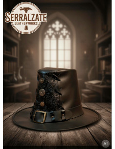 Sombrero Johann el Cazador de Brujas Deluxe, negro