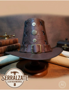 Sombrero Johann el Cazador de Brujas Deluxe, marrón 2