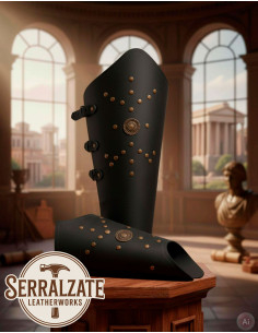 Römische Legionärsgreaves, schwarz 2