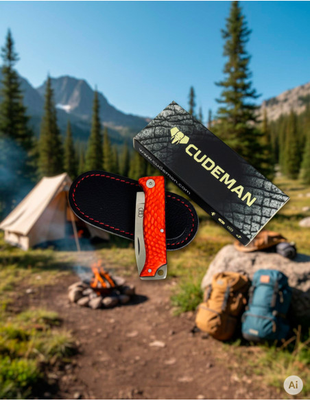 Jagdmesser Cudeman Modell MT-10 rot...