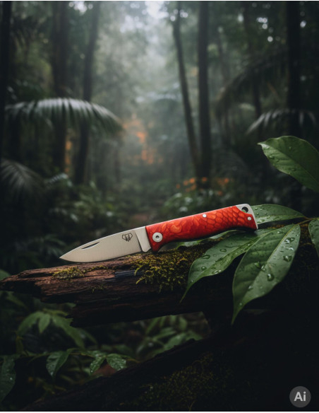 Jagtkniv Cudeman model MT-10 rød...