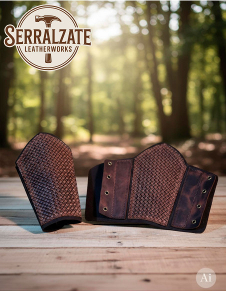 Brazalete Vikingos Rey Haakon en marrón