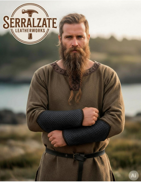 Vikingarmband Koning Haakon in zwart