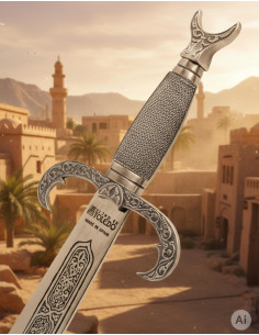 zilveren Arabisch kromzwaard 2