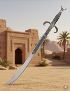 zilveren Arabisch kromzwaard