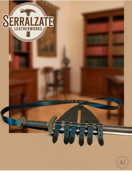 Tahalí Renacentista 6 hebillas...