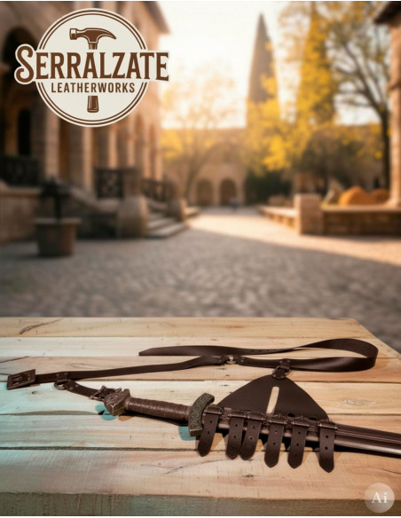 Tahalí Renacentista 6 hebillas...