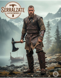Grebas vikingas-medievales Badulf en marrón 2