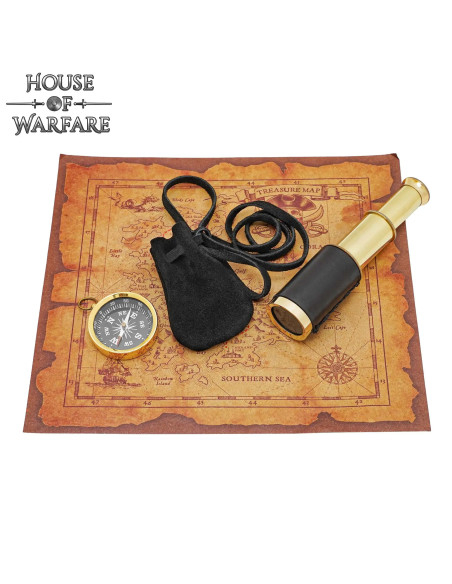 Schatzsuche-Set: Kompass, Teleskop...