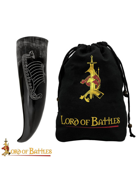 Cuerno barco Vikingo para beber...