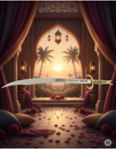 Cimitarra para bodas (sin texto personalizado grabado) 2