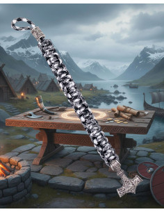 Paracord armband met Thor-hamer