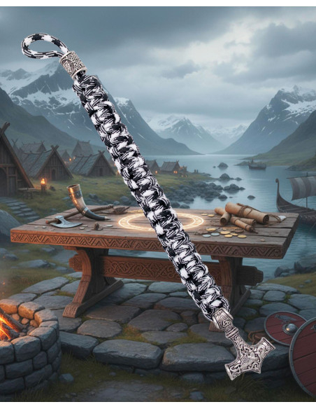 Pulsera de paracord con martillo de Thor