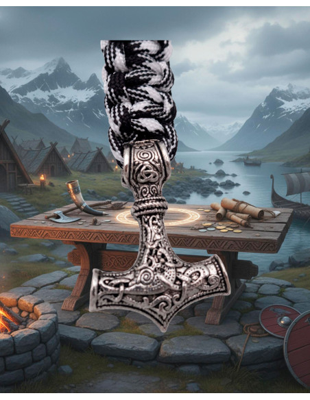Pulsera de paracord con martillo de Thor