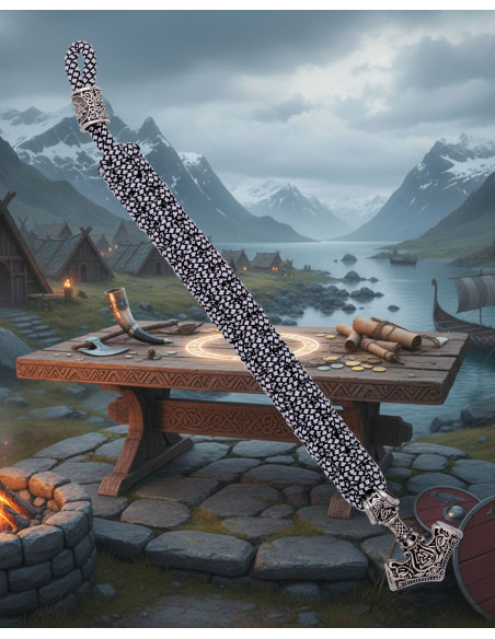 Paracord-Armband mit Thor-Metallhammer