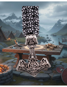 Paracord armband met Thor's metalen hamer 2
