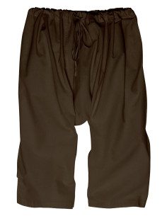 Middeleeuwse katoenen broeken model Johann, kleur bruin